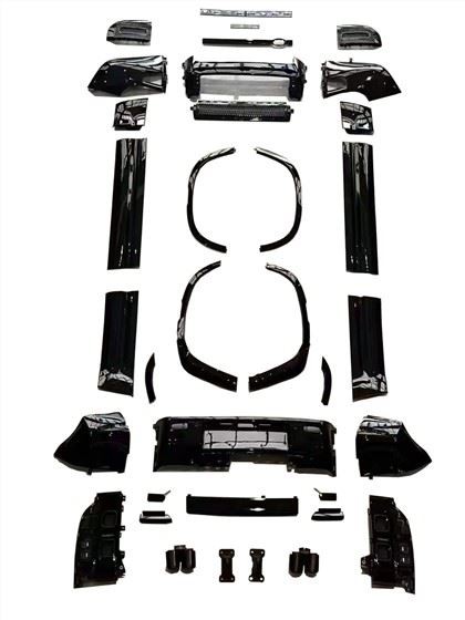 Land Rover Defender Obsidian Kit Zatamnjena stražnja svjetla Prednja usana Air Knife